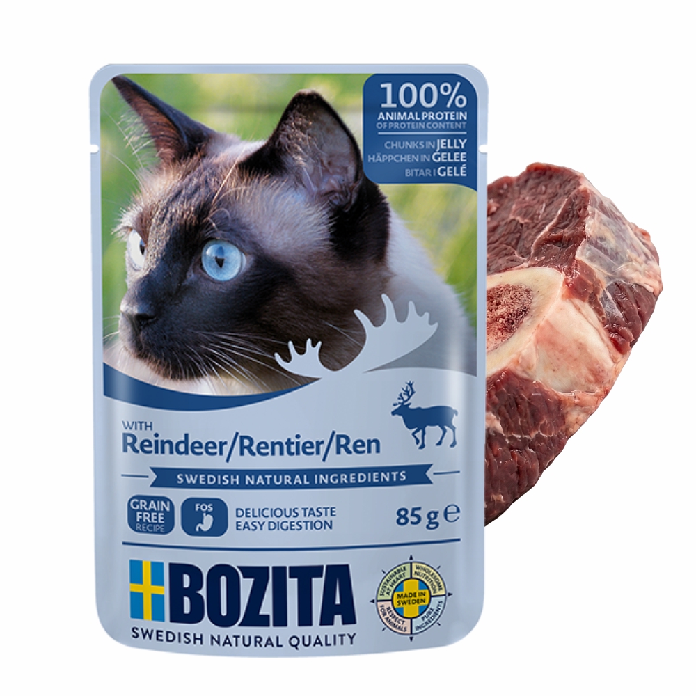 BOZITA karma dla kota w galarecie z reniferem 85g